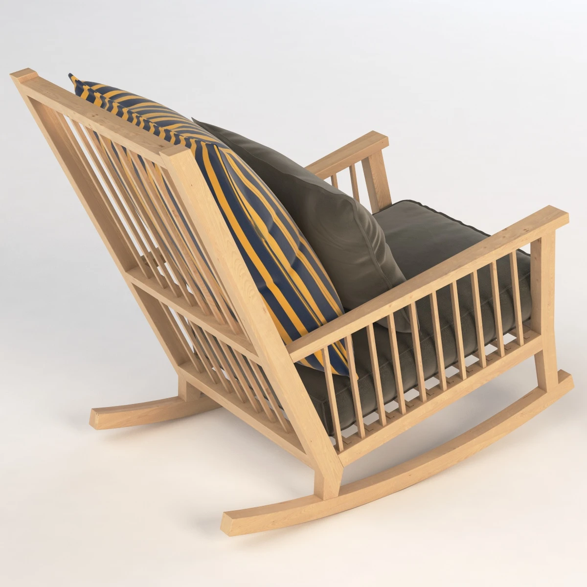 InOut 709 Gervasoni Rocking Armchair 3D Model_03