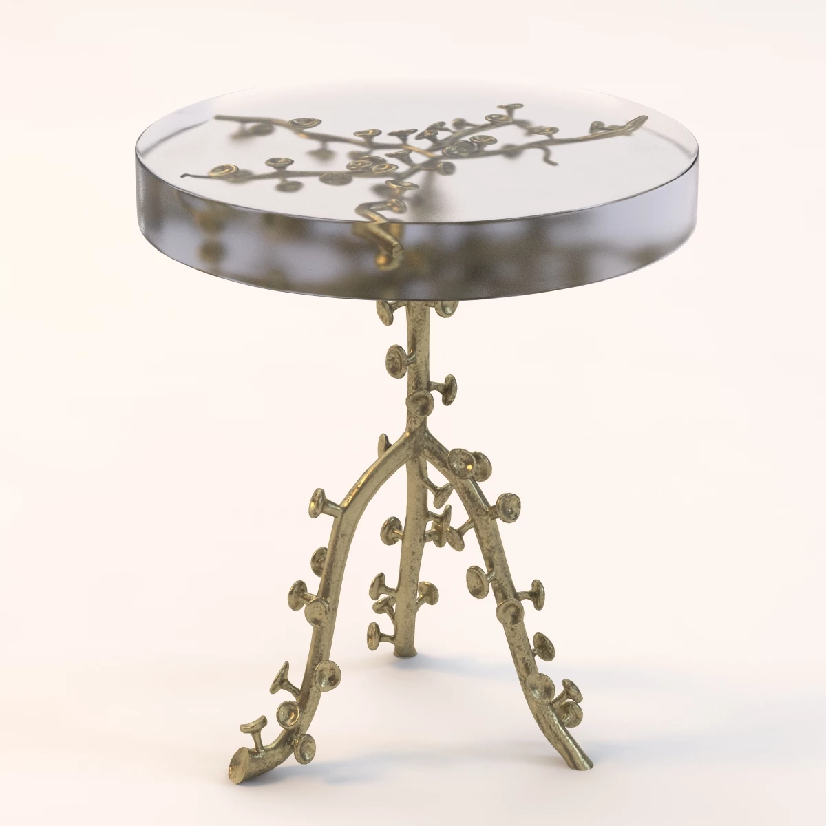 Ironies Side Table 3D Model_01