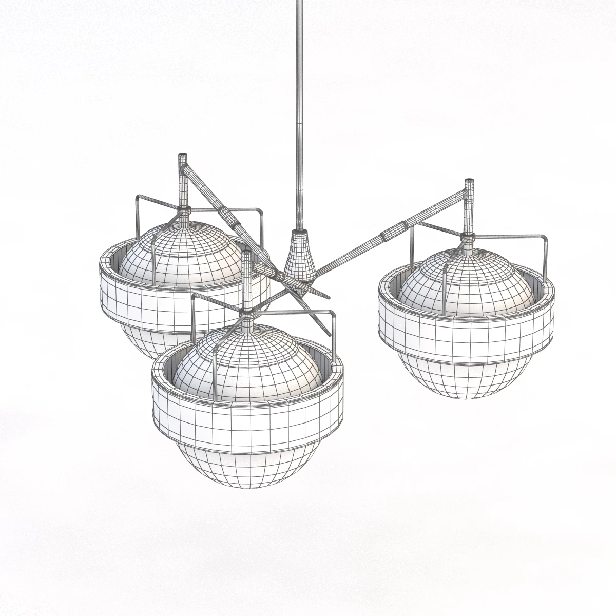 Italian Saturn Chandelier 3D Model_07