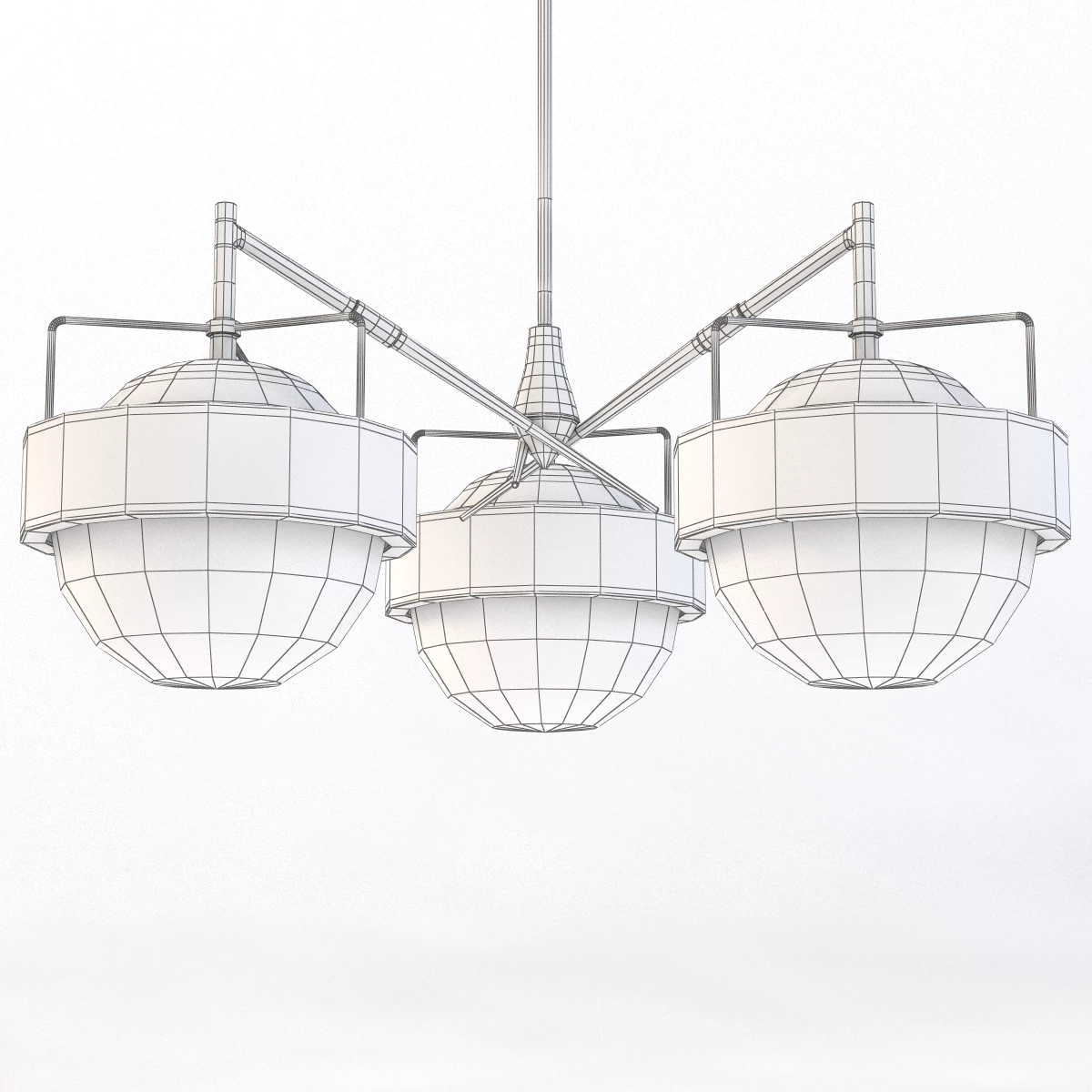 Italian Saturn Chandelier 3D Model_04