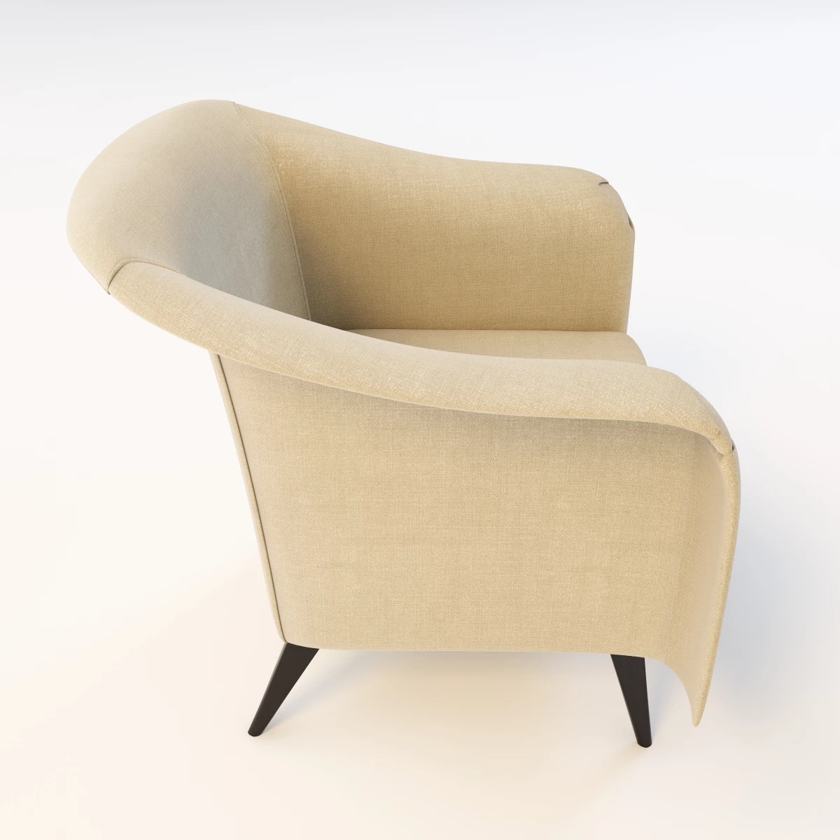Joaquim Tenreiro Lounge Chair 3D Model_04