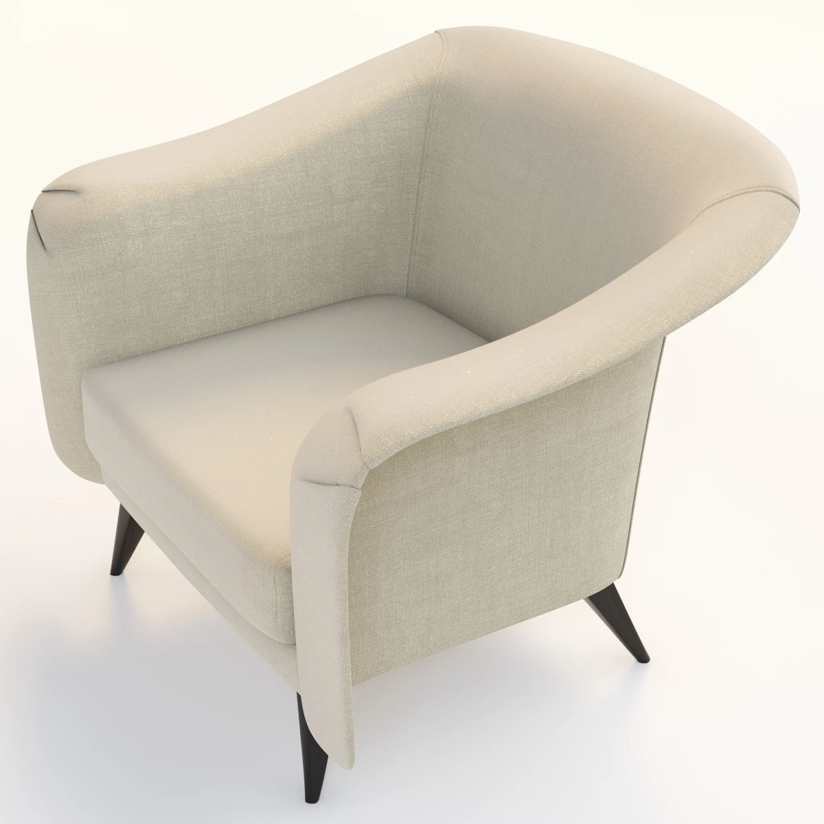 Joaquim Tenreiro Lounge Chair 3D Model_08