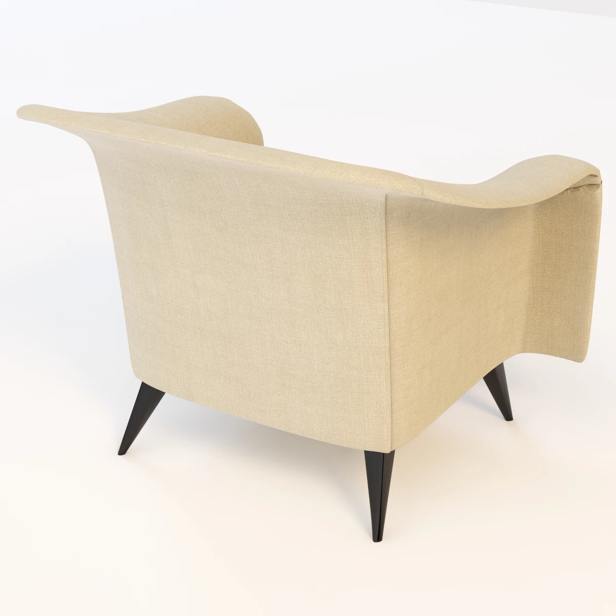 Joaquim Tenreiro Lounge Chair 3D Model_06