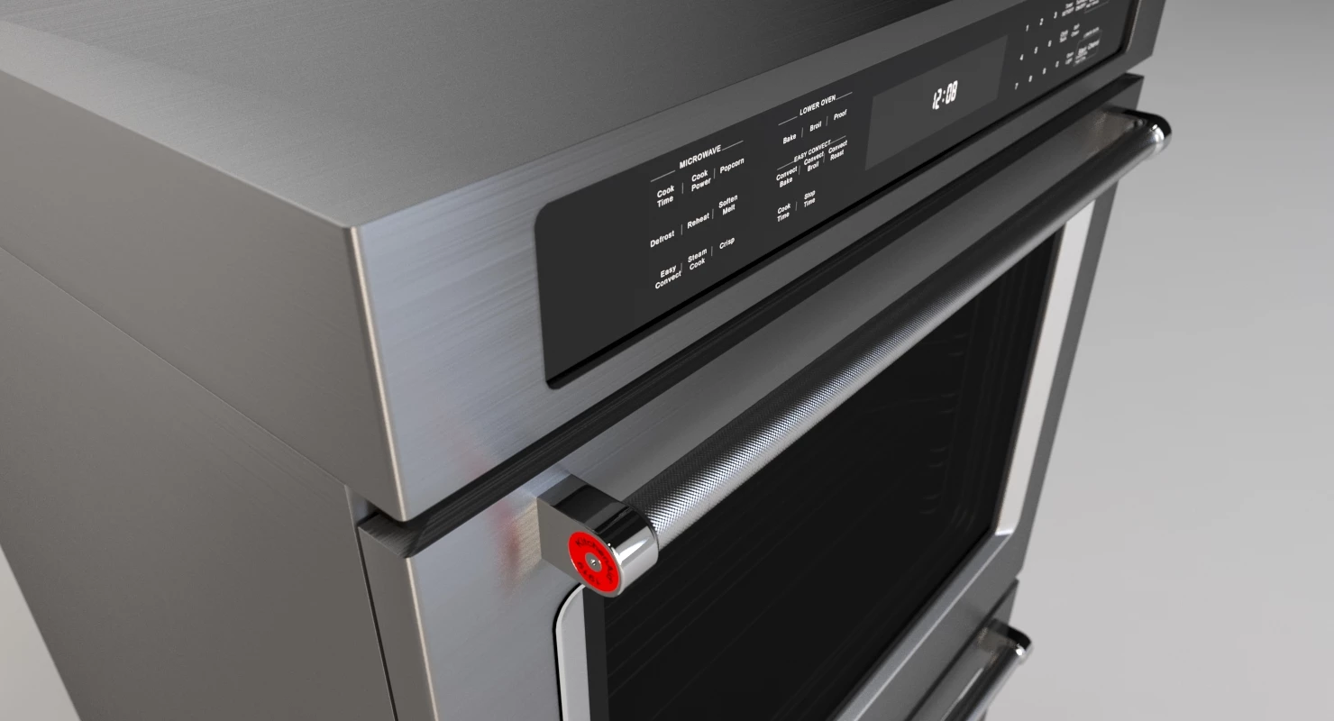 kitchenaid 30 Double Wall Oven KODE500EBS 3D Model_03