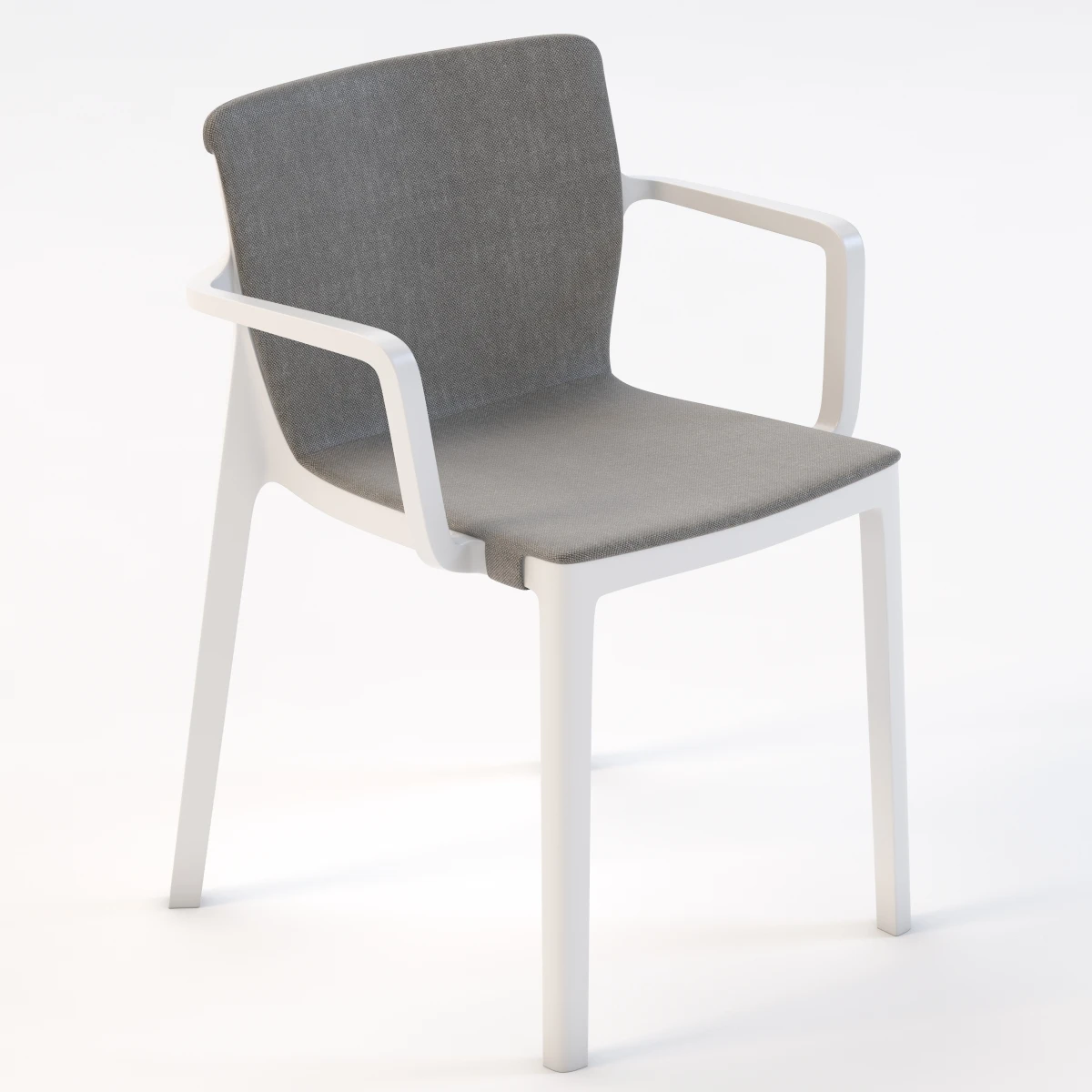 Kristalia Lp Armchair Padded 3D Model_01
