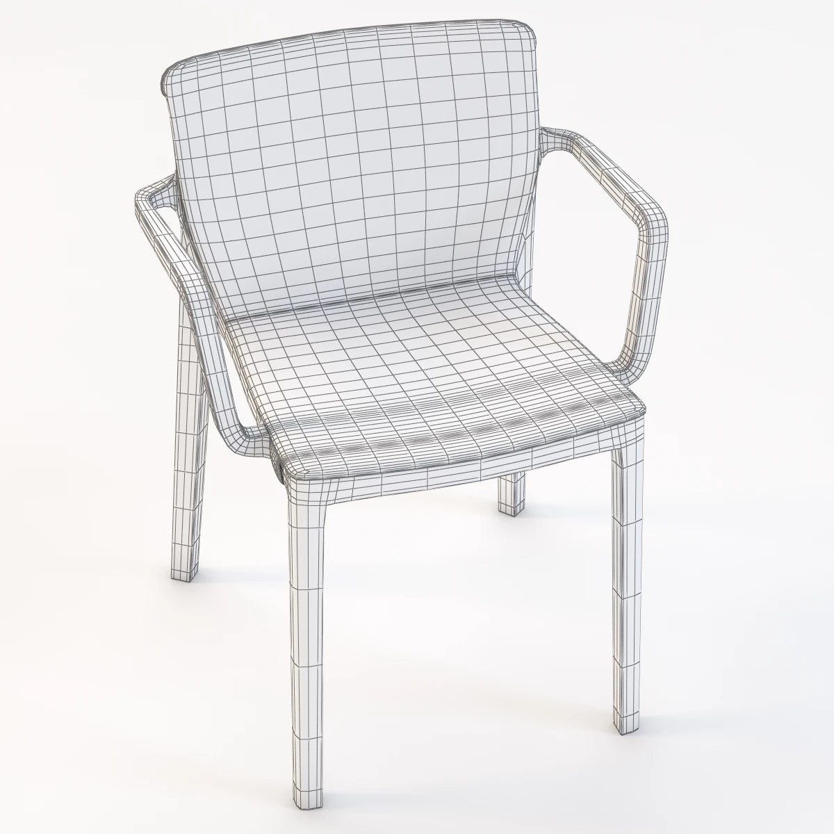 Kristalia Lp Armchair Padded 3D Model_013