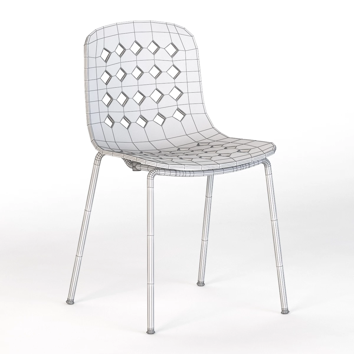 Kubikoff Holi Open Back Chair by Simone Viola 3D Model_012