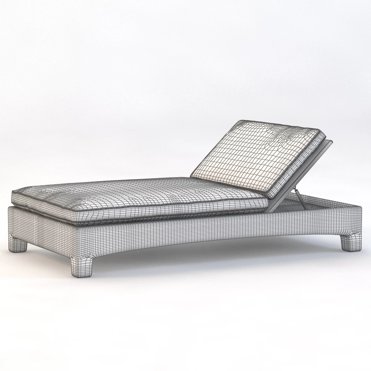 La Jolla Chaise Cushions 3D Model_03
