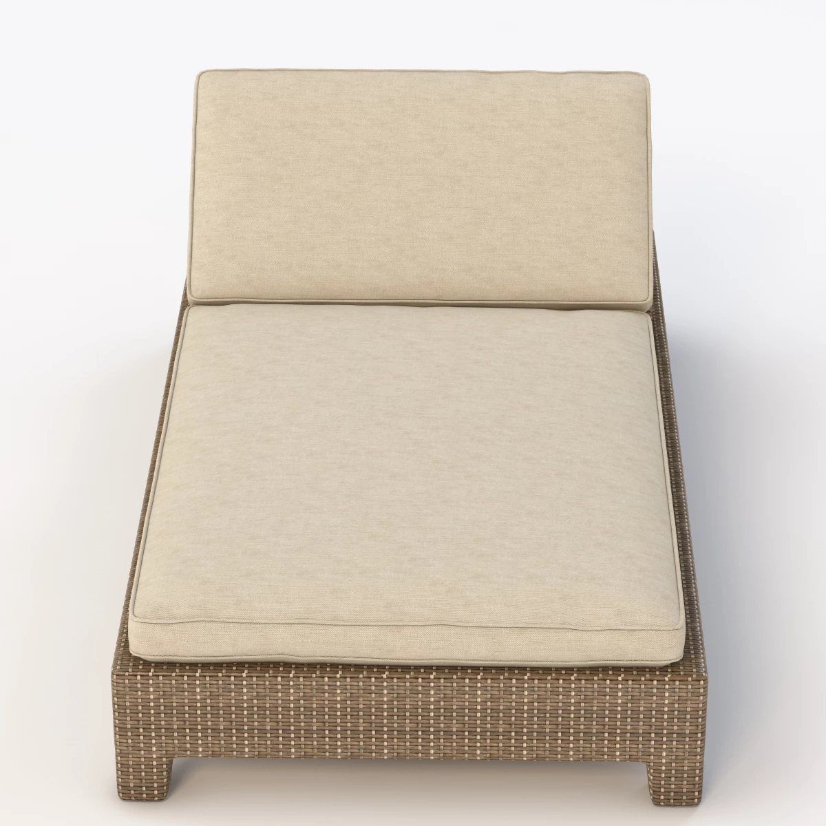 La Jolla Chaise Cushions 3D Model_05