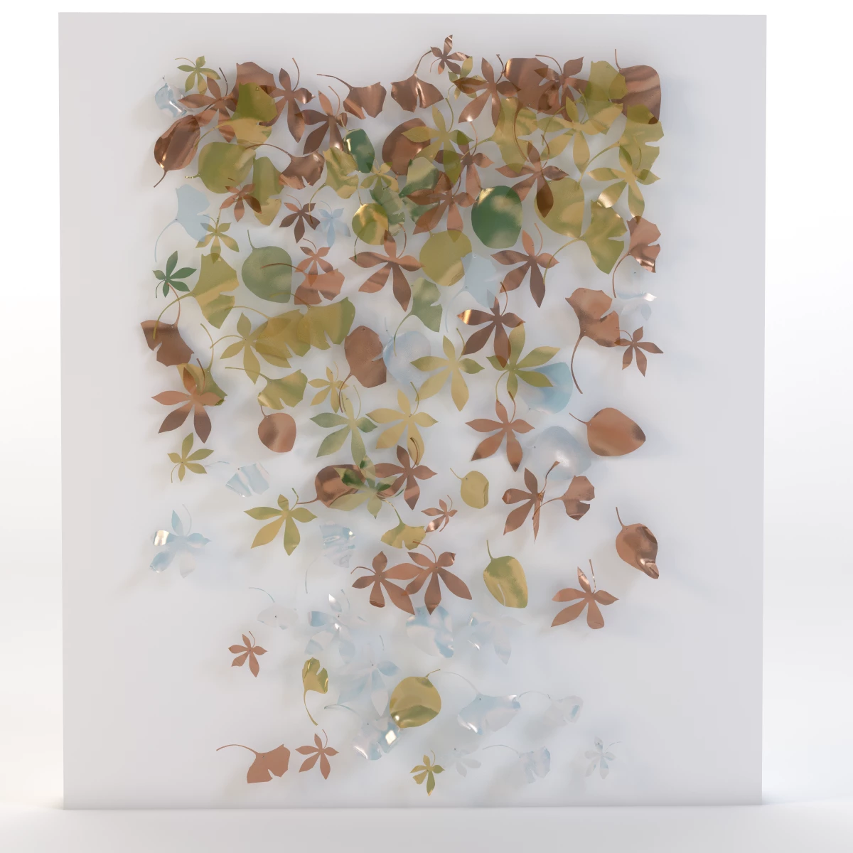 Leaf Wall Sculpture 3D Model_010