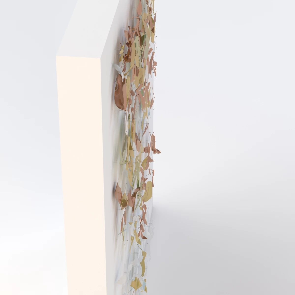 Leaf Wall Sculpture 3D Model_04