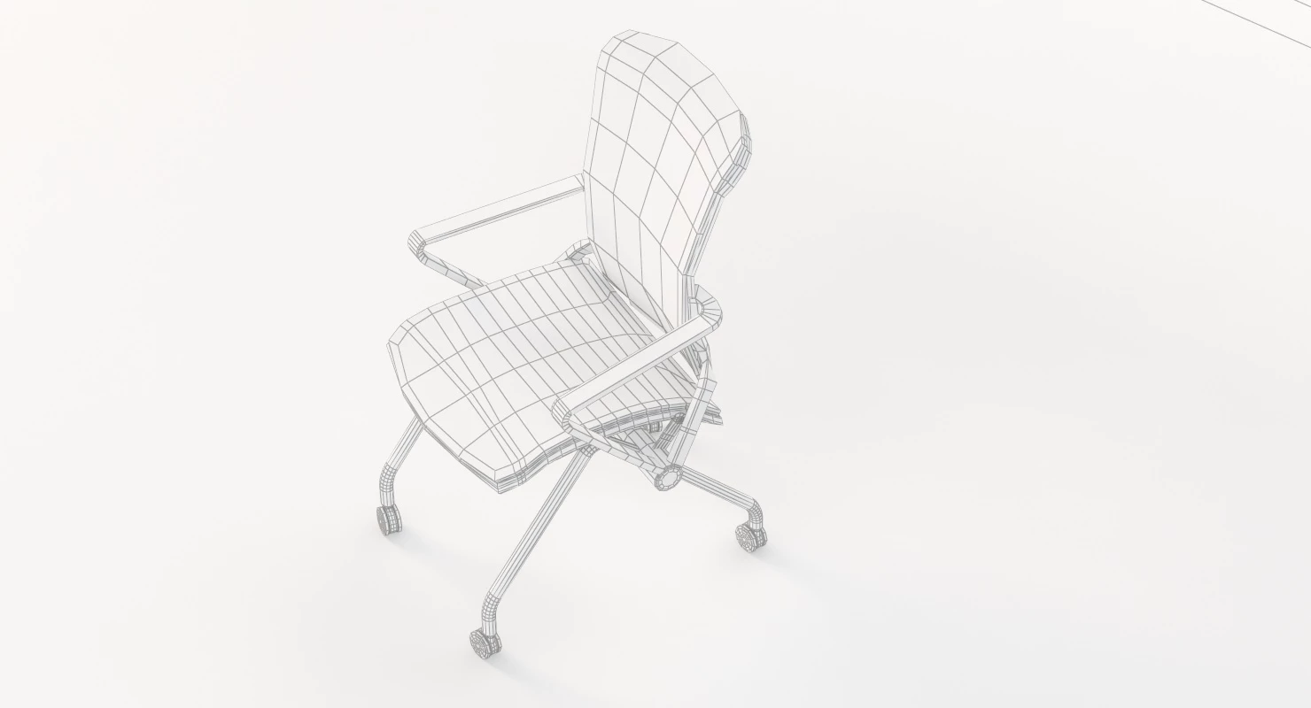 Lii Casters Armchair 3D Model_07