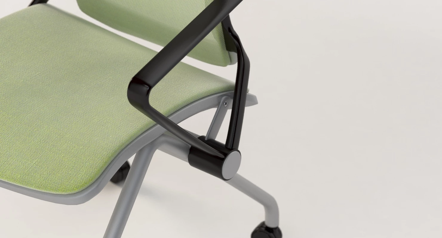 Lii Casters Armchair 3D Model_03