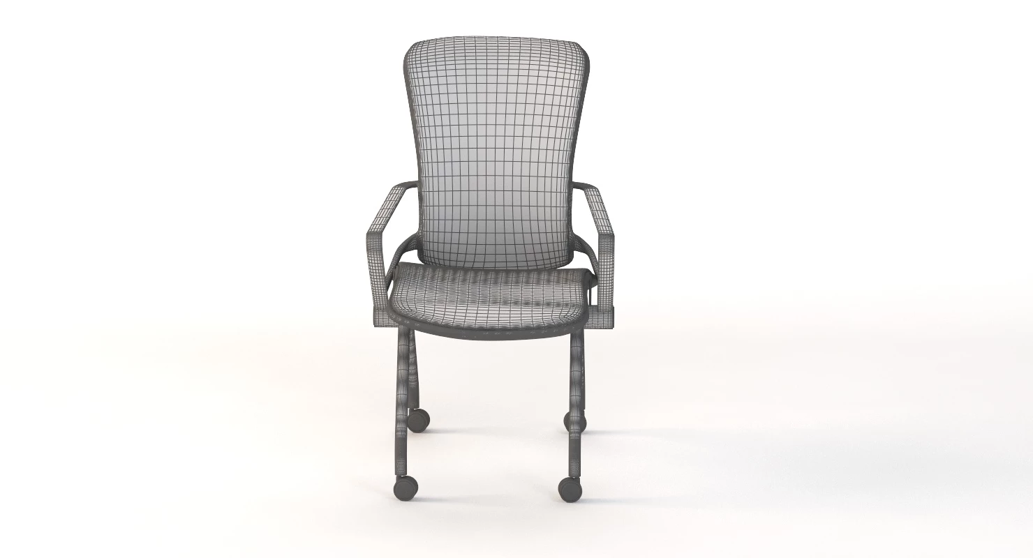 Lii Casters Armchair 3D Model_04