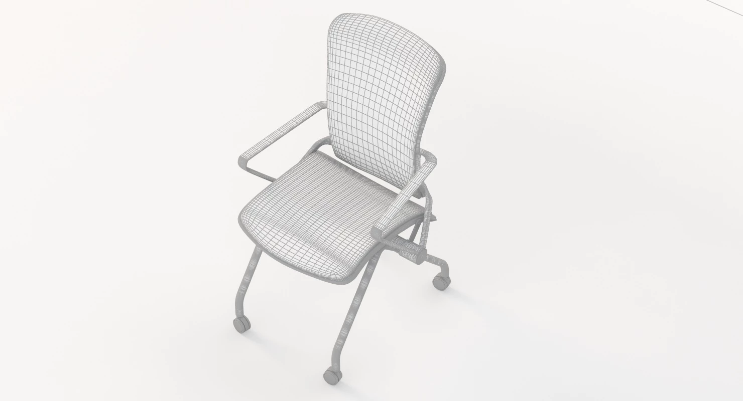 Lii Casters Armchair 3D Model_05