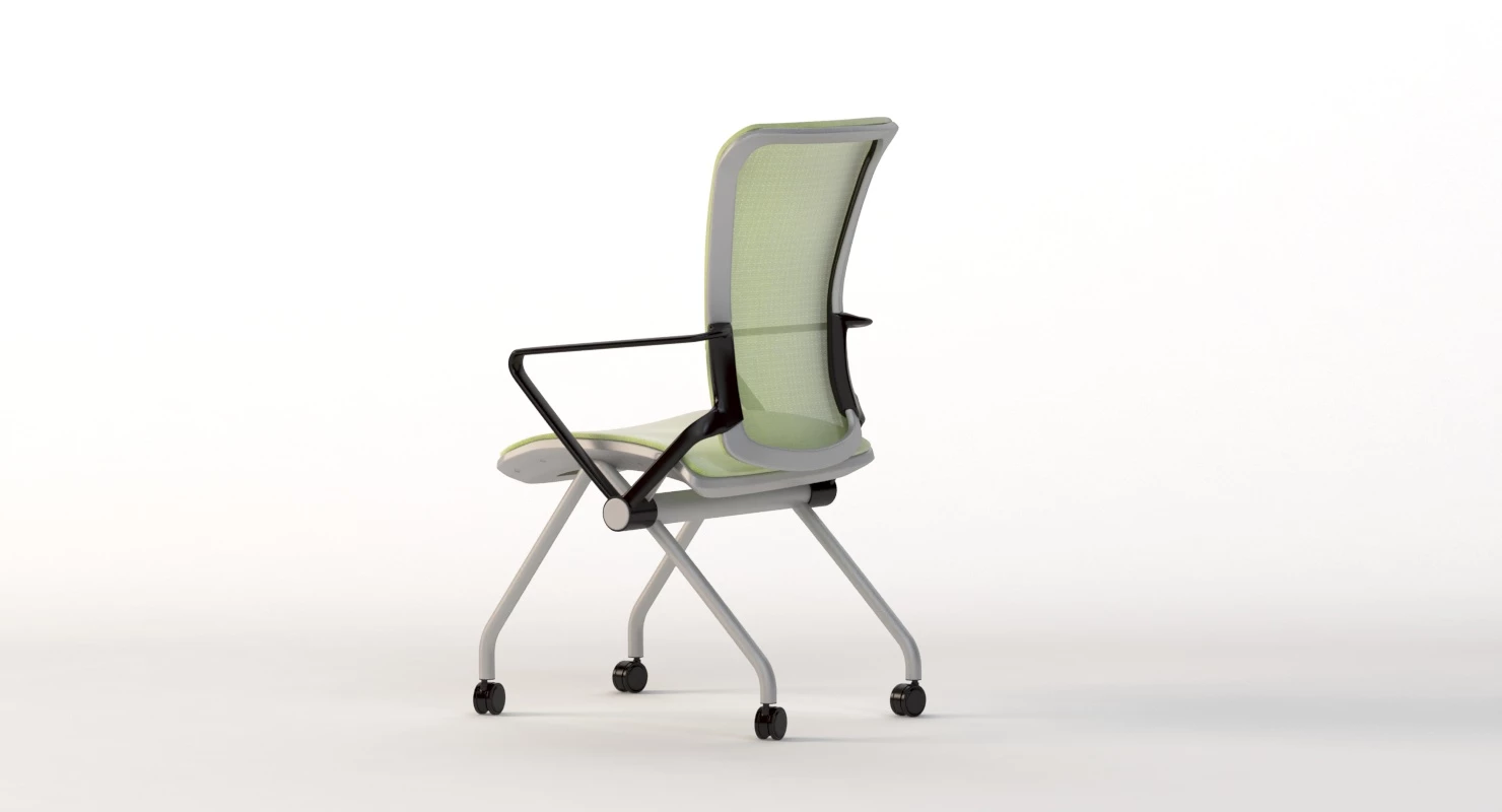 Lii Casters Armchair 3D Model_08