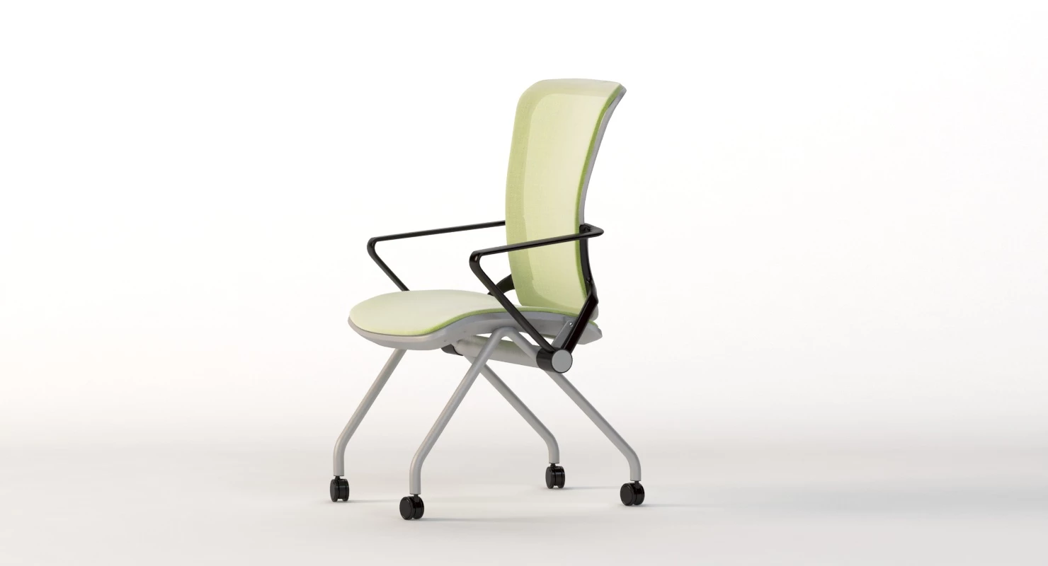 Lii Casters Armchair 3D Model_09