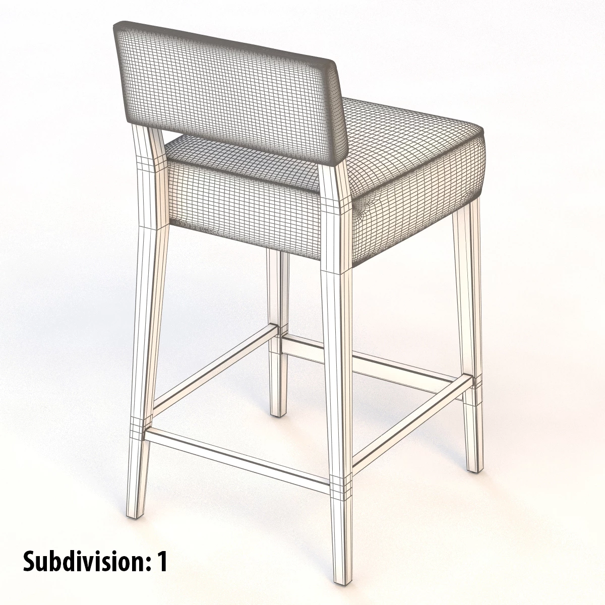 Linden Bar Stool 3D Model_08