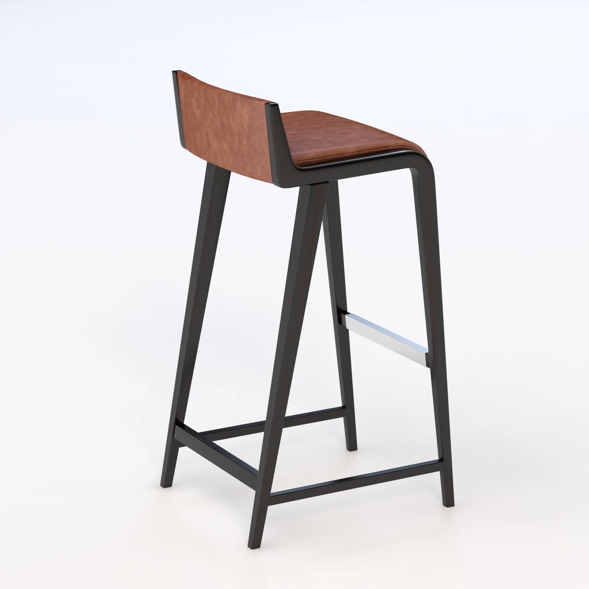 Linus Leather Stool 3D Model_03