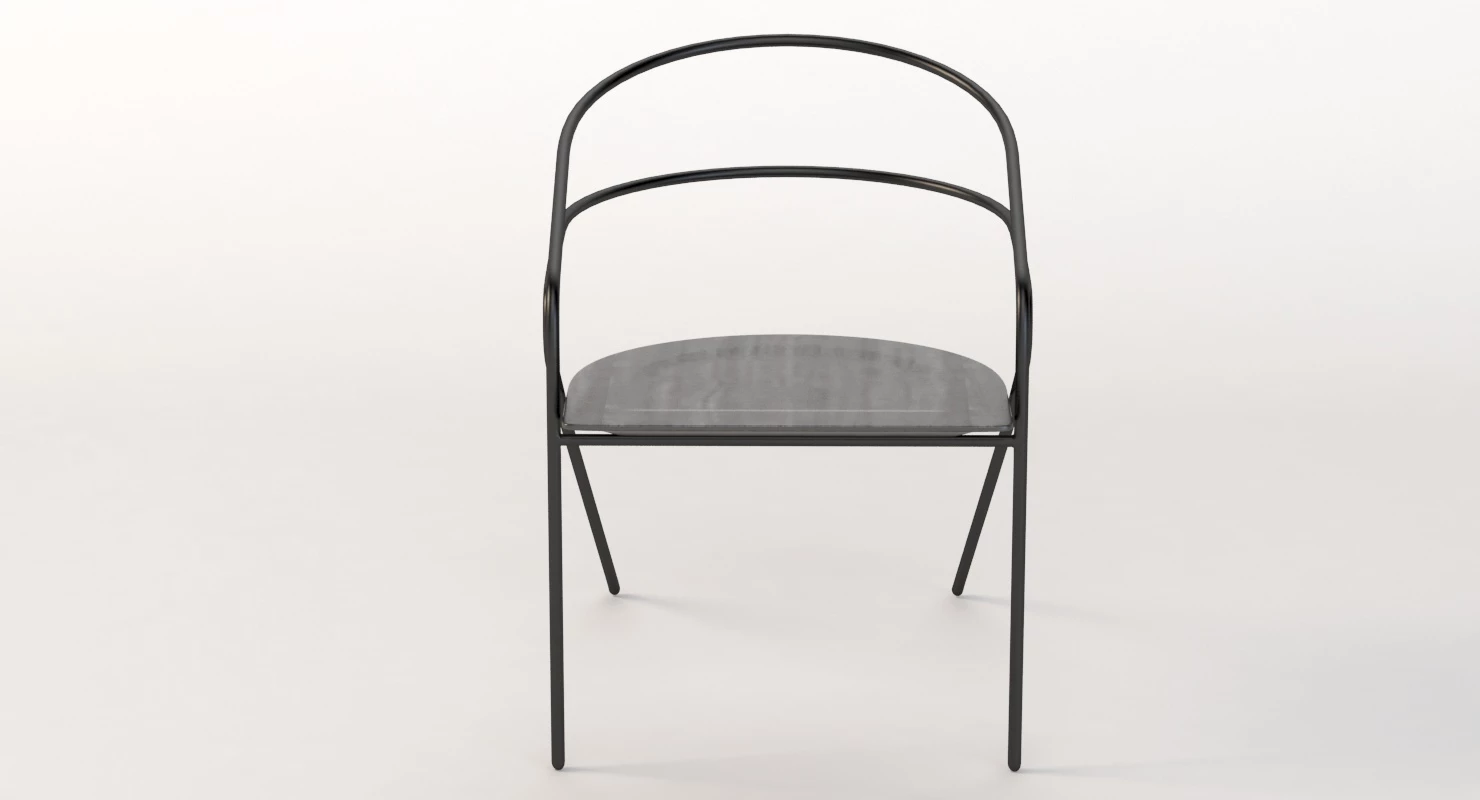 Living Divani Georges Light Steel Chair 3D Model_04