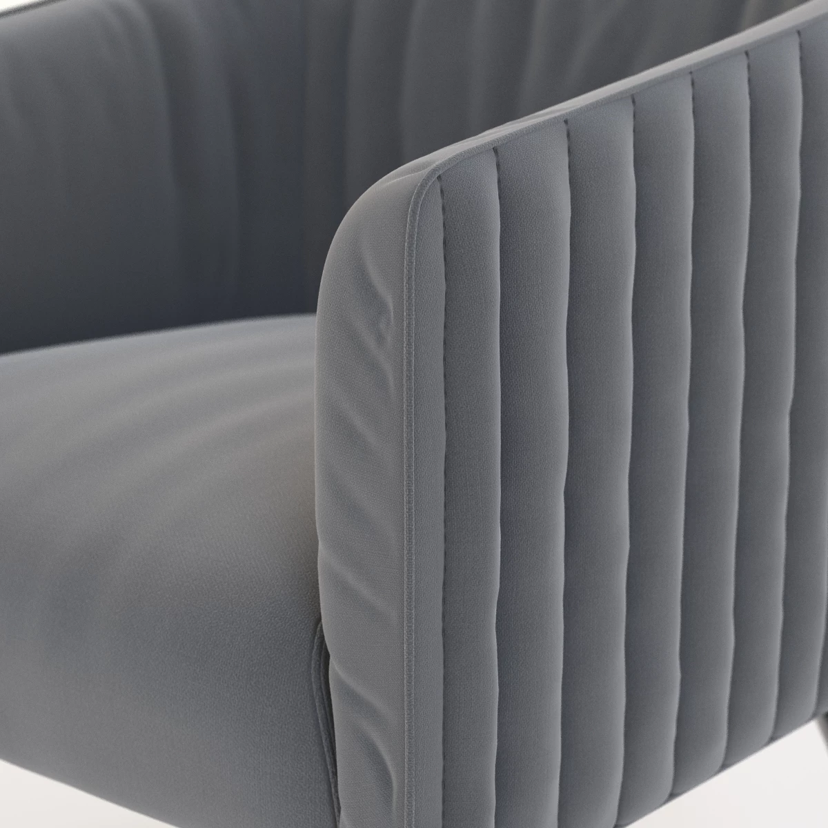 Lolita Stripe Armchair 3D Model_07