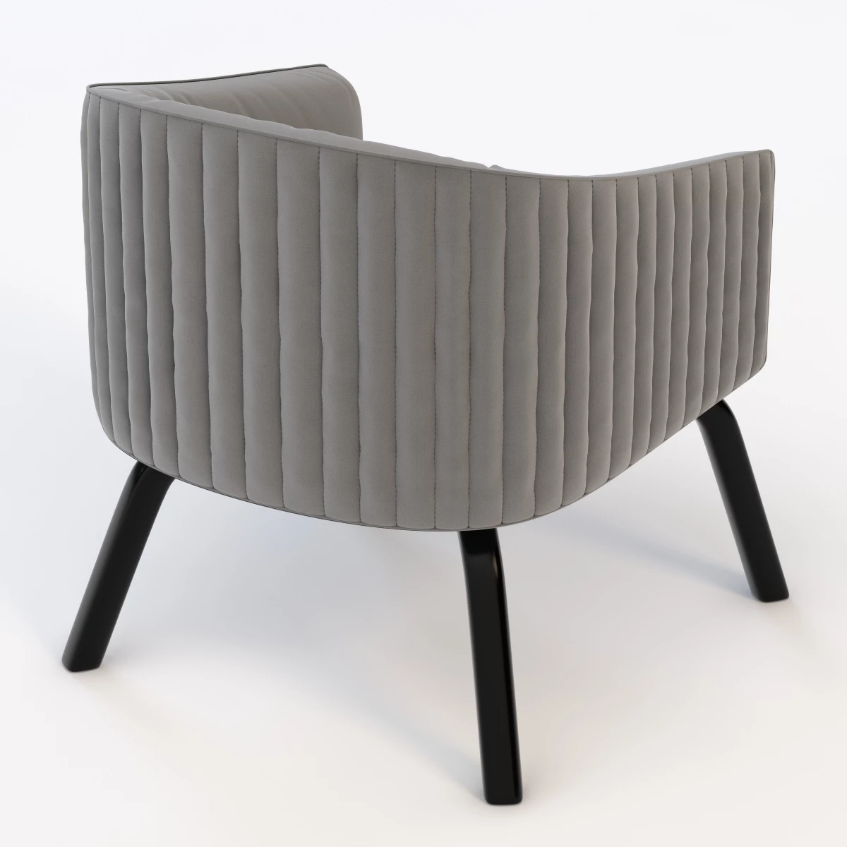 Lolita Stripe Armchair 3D Model_05