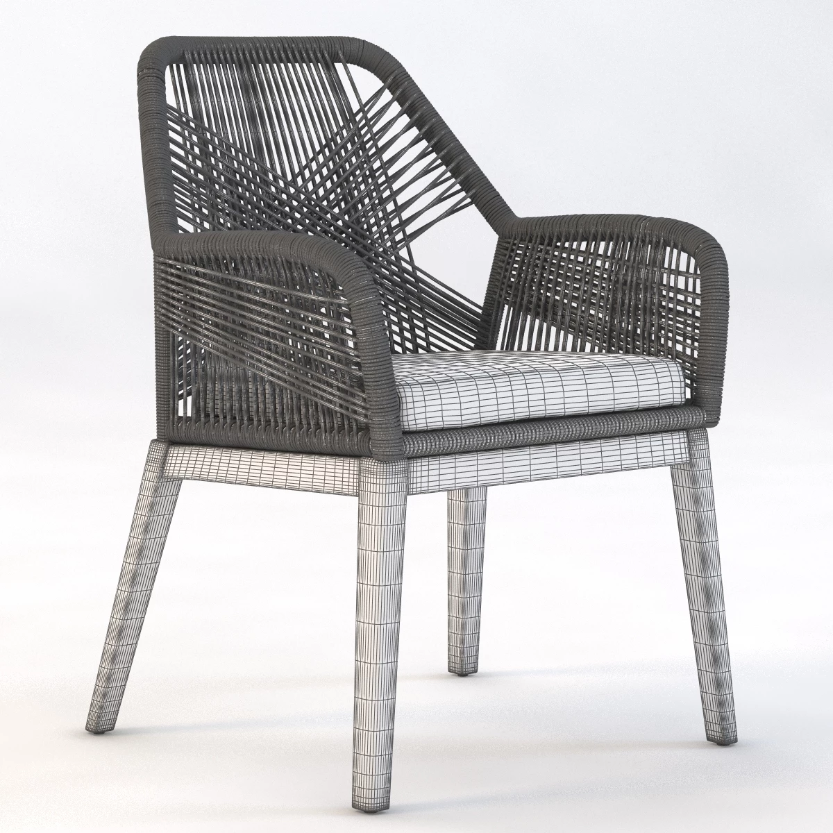 Loom Arm Chair 3D Model_03