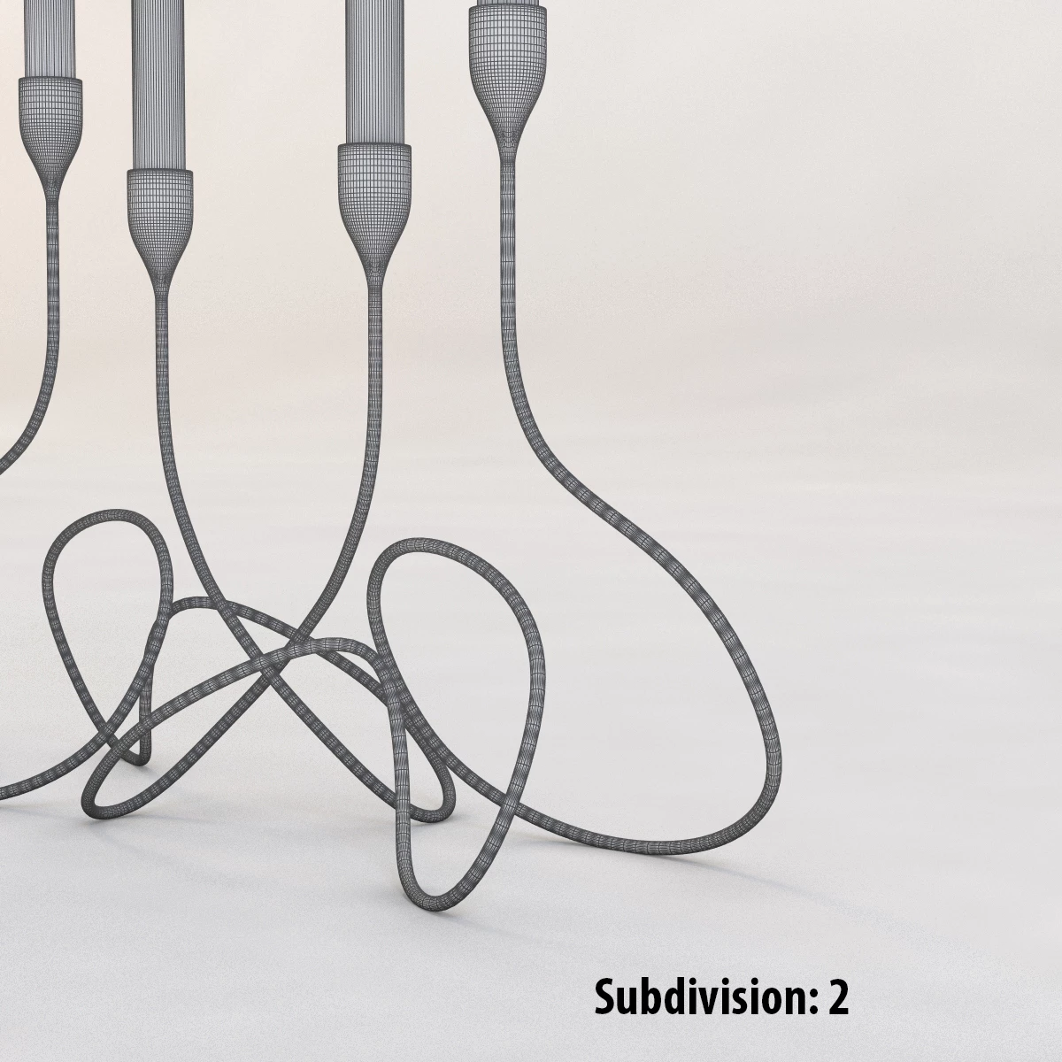 Loop Candelabra by Black And Blum 3D Model_07