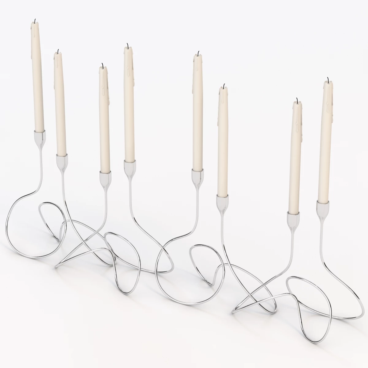 Loop Candelabra by Black And Blum 3D Model_05