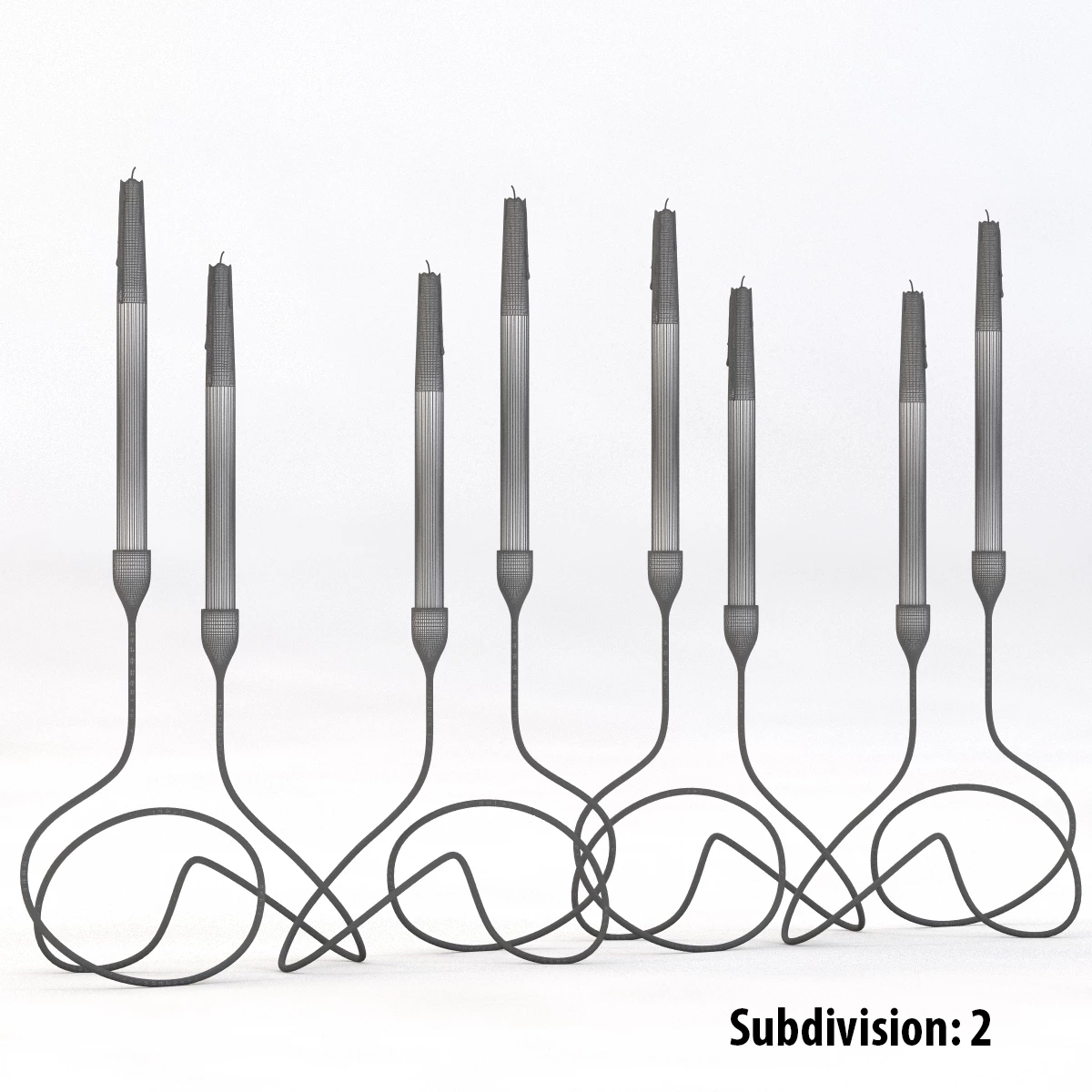 Loop Candelabra by Black And Blum 3D Model_03
