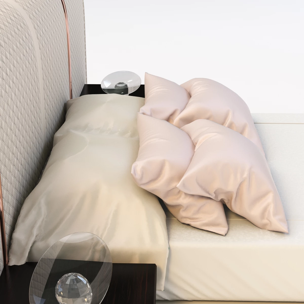 luxury hotel room bed 3D Model_07