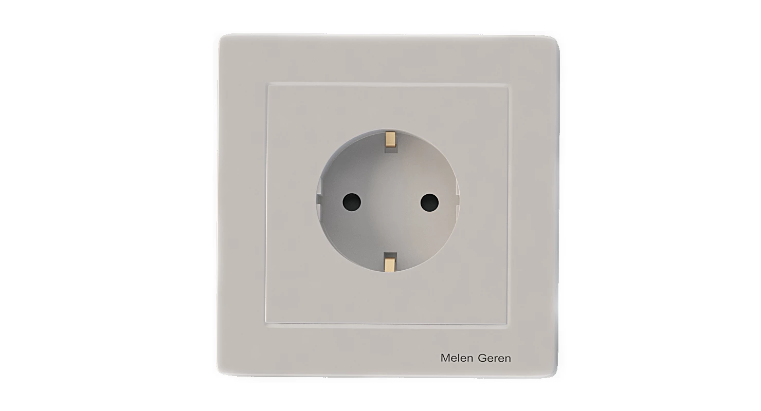 Luxury Wall Socket Interruptor And Charger Power Outlet Set 3D Model_05