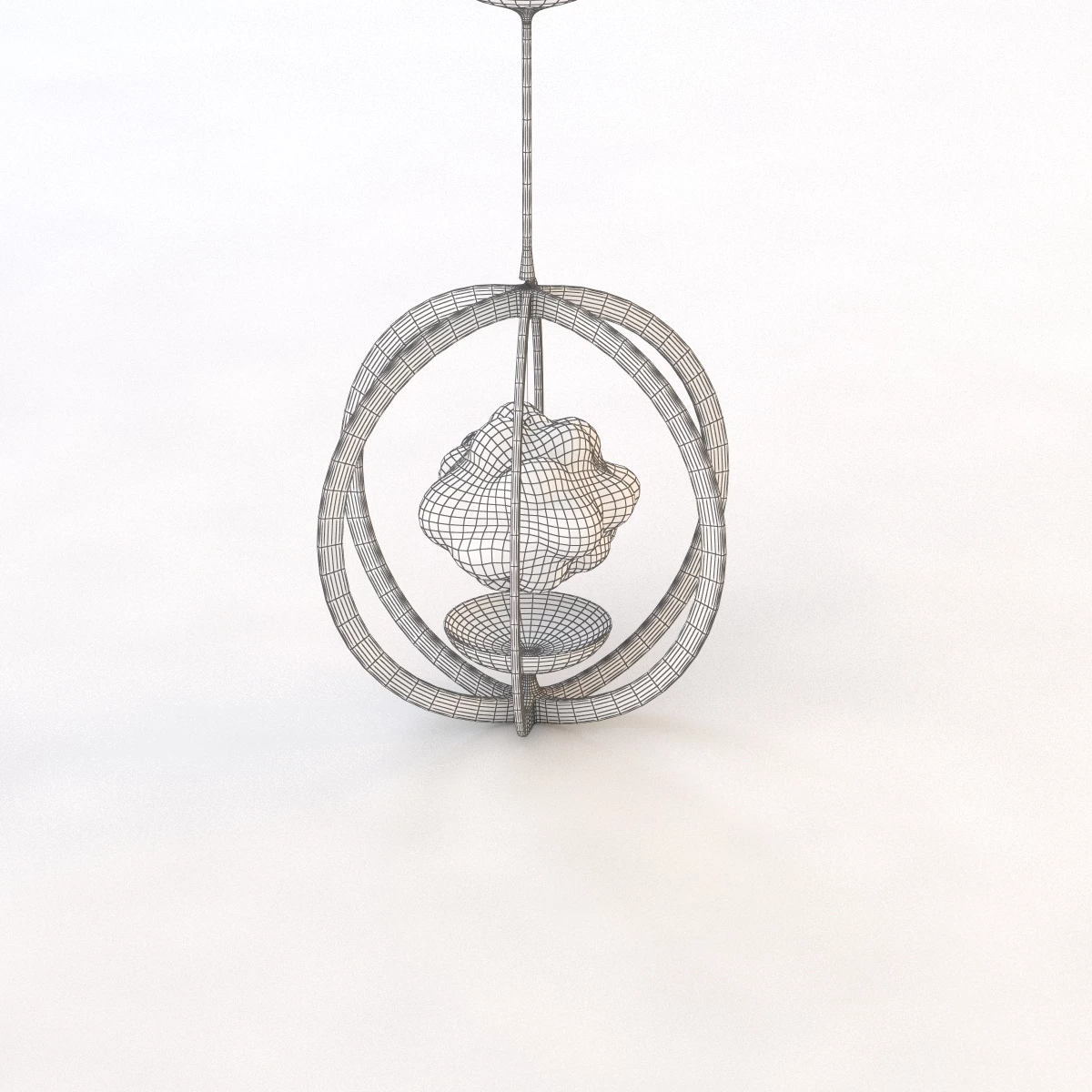 Magritte Illuminated Pendant 3D Model_010