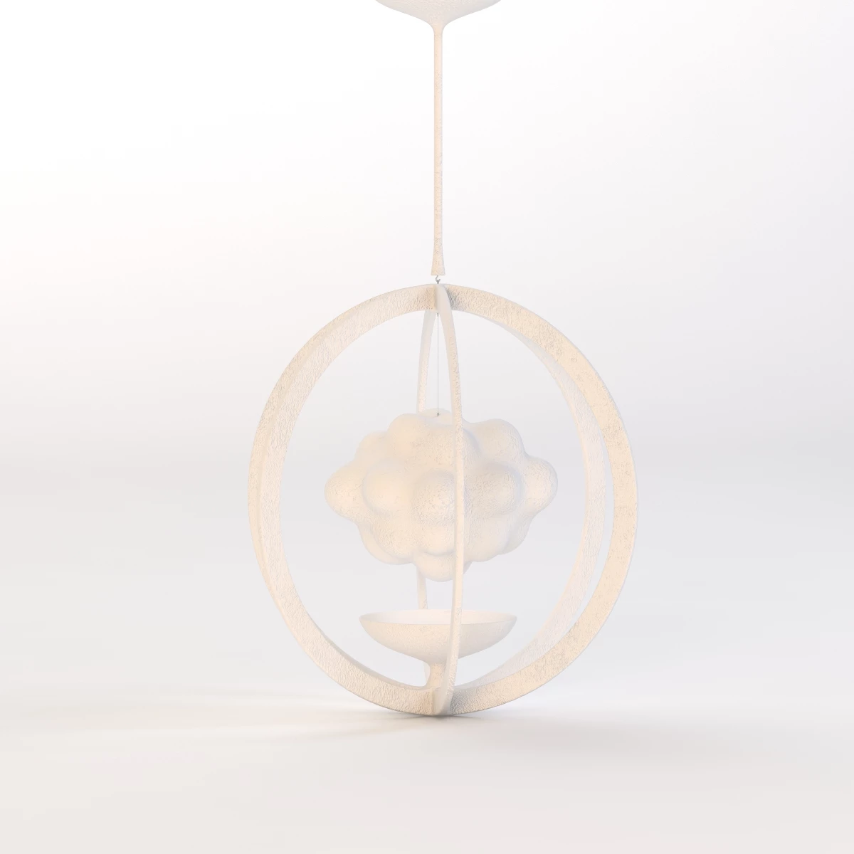 Magritte Illuminated Pendant 3D Model_01