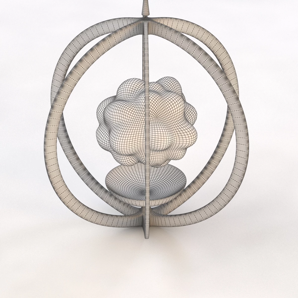 Magritte Illuminated Pendant 3D Model_06