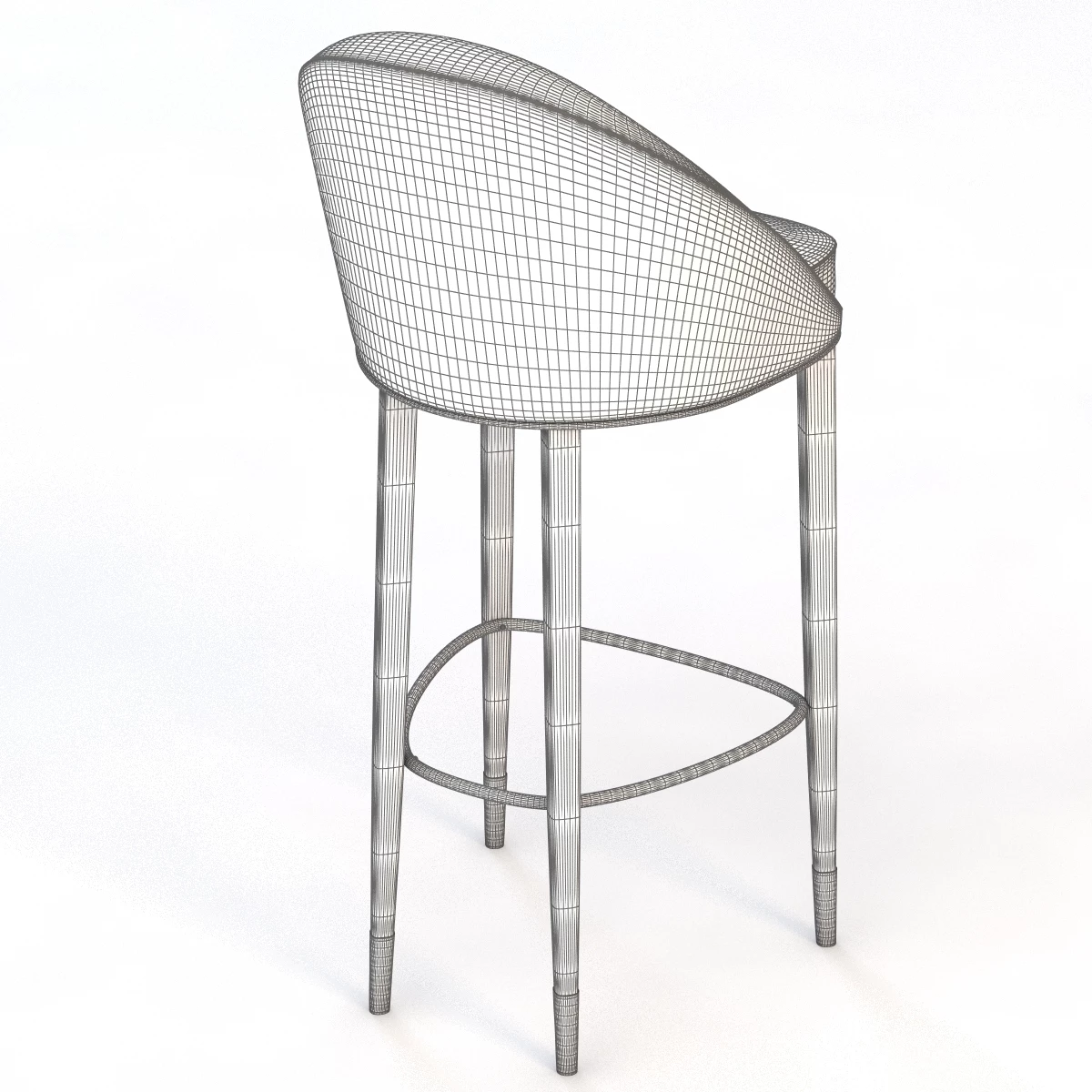 Malay Modern Bar Chair 3D Model_06