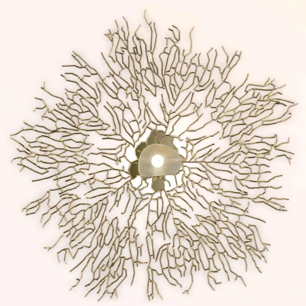 Marina Large Ceiling Medallion Fixture 3D Model_09