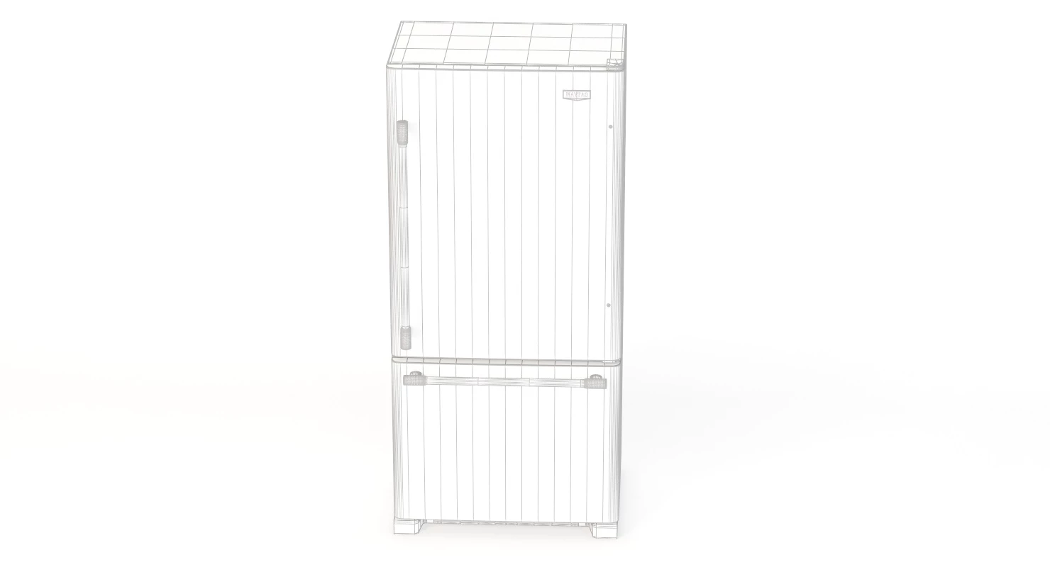 Maytag Bottom Freezer Refrigerator 3D Model_010