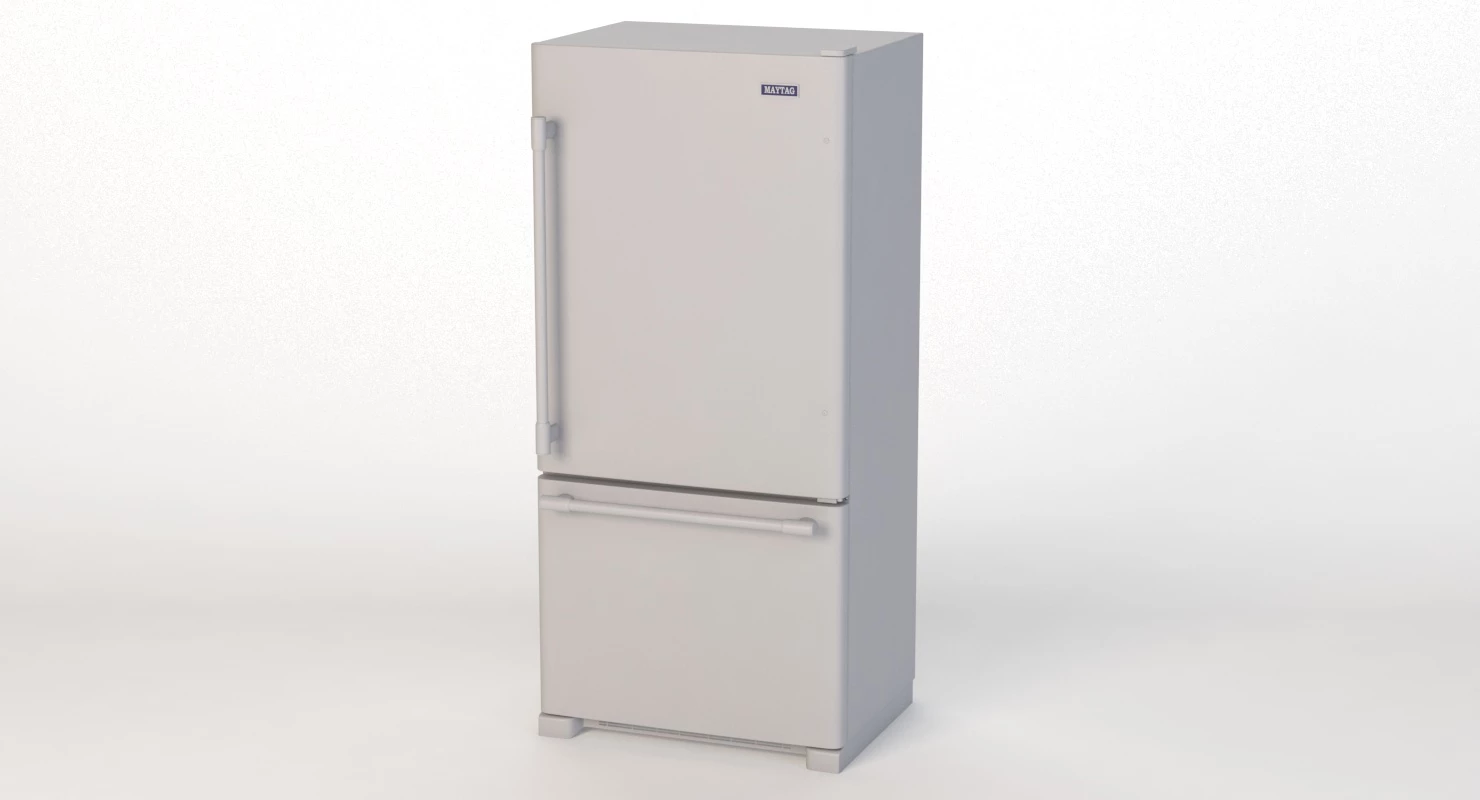 Maytag Bottom Freezer Refrigerator 3D Model_09