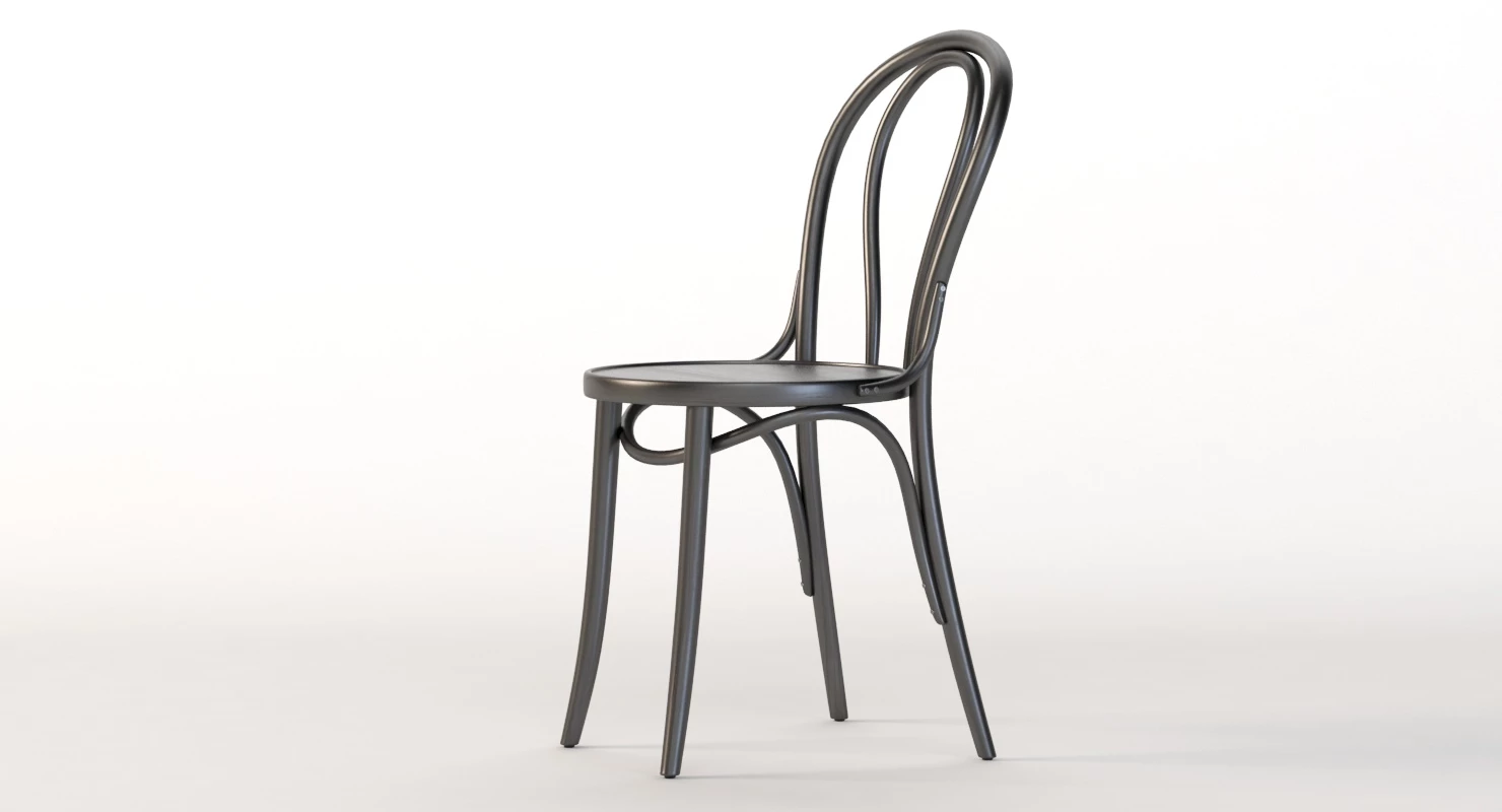 Michael Thonet 18 Era Bentwood Restaurant Chair 3D Model_010