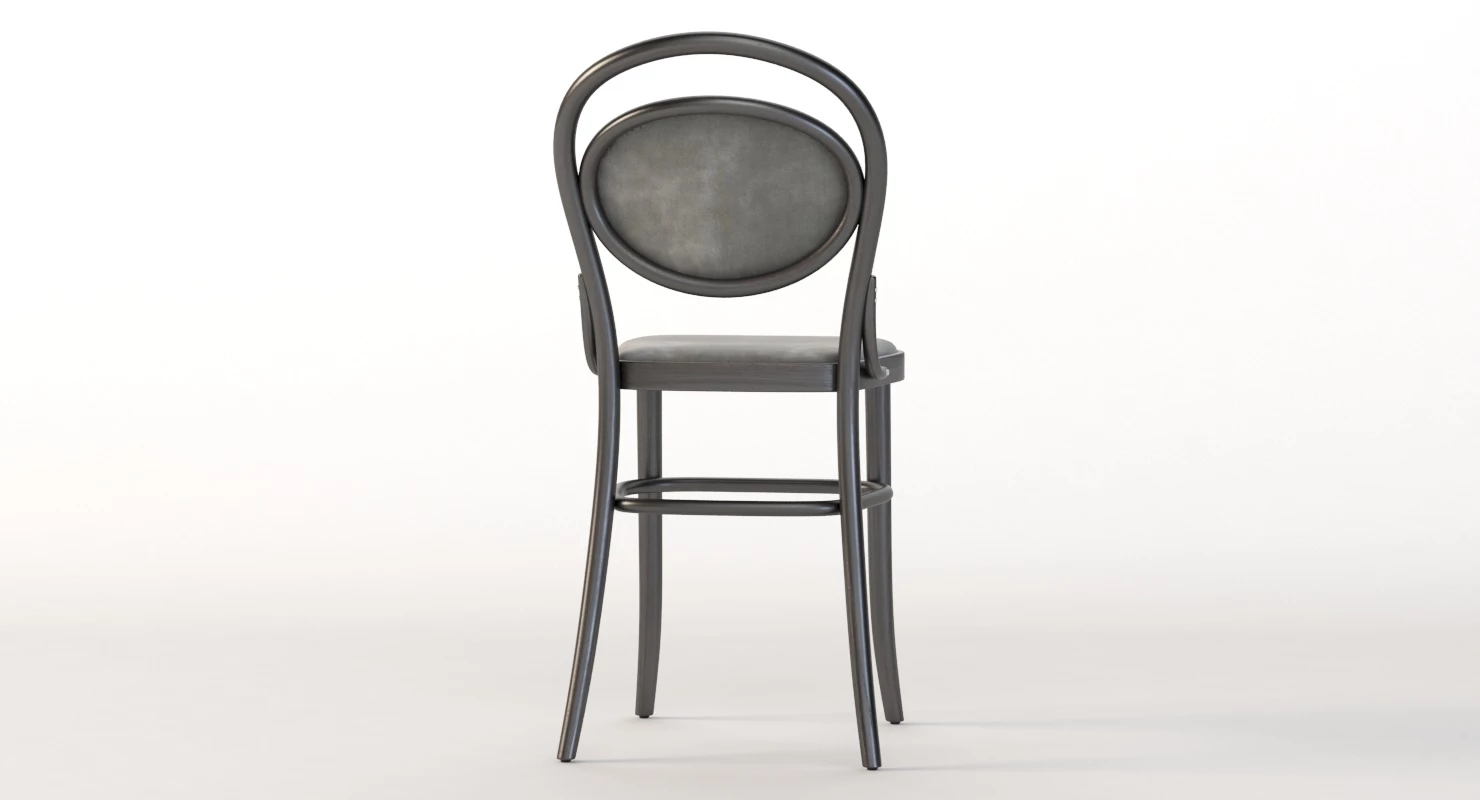 Michael Thonet 20 Era Commercial Bentwood Bar Chair 3D Model_011