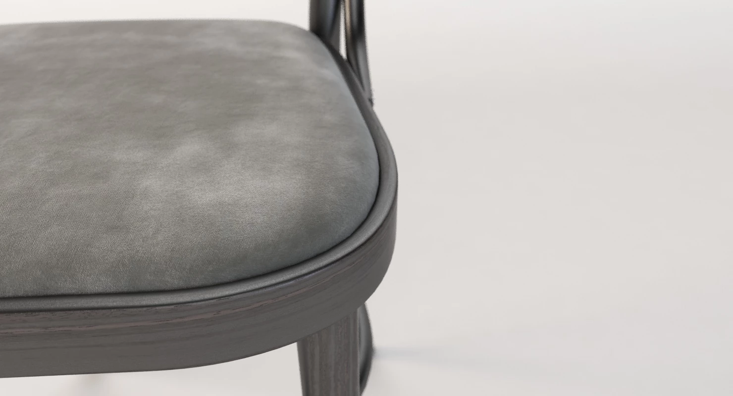 Michael Thonet 20 Era Commercial Bentwood Bar Chair 3D Model_03