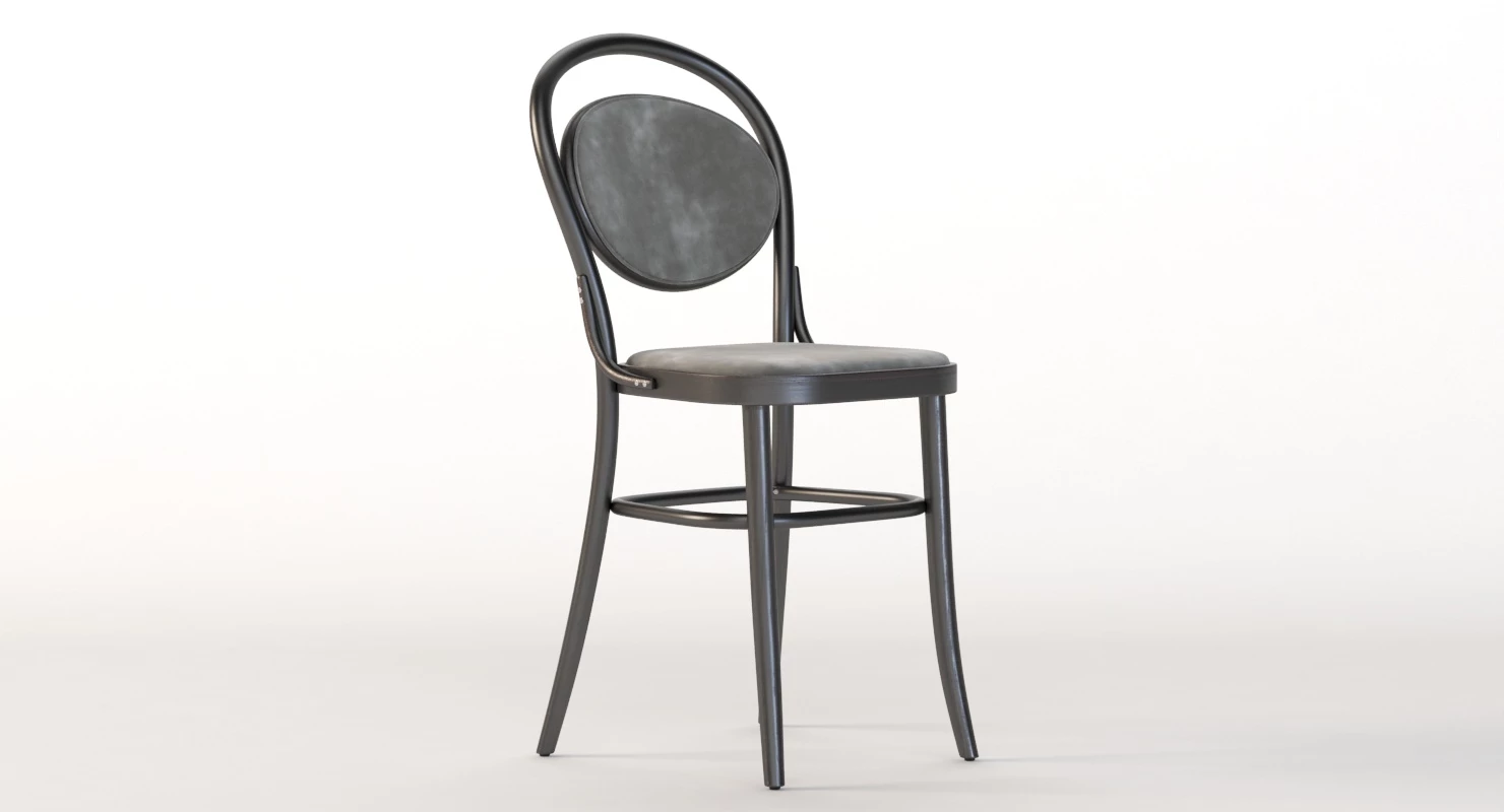 Michael Thonet 20 Era Commercial Bentwood Bar Chair 3D Model_09