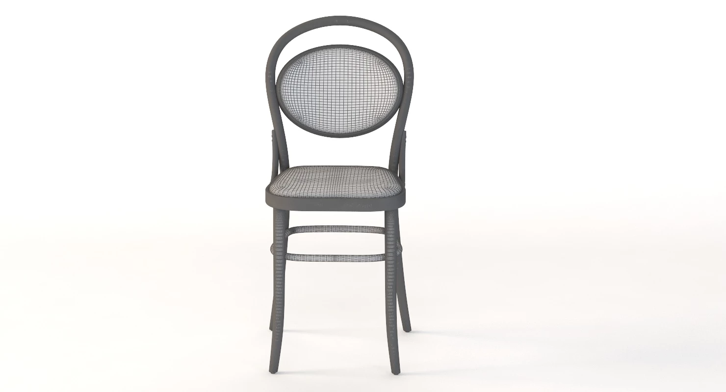 Michael Thonet 20 Era Commercial Bentwood Bar Chair 3D Model_05