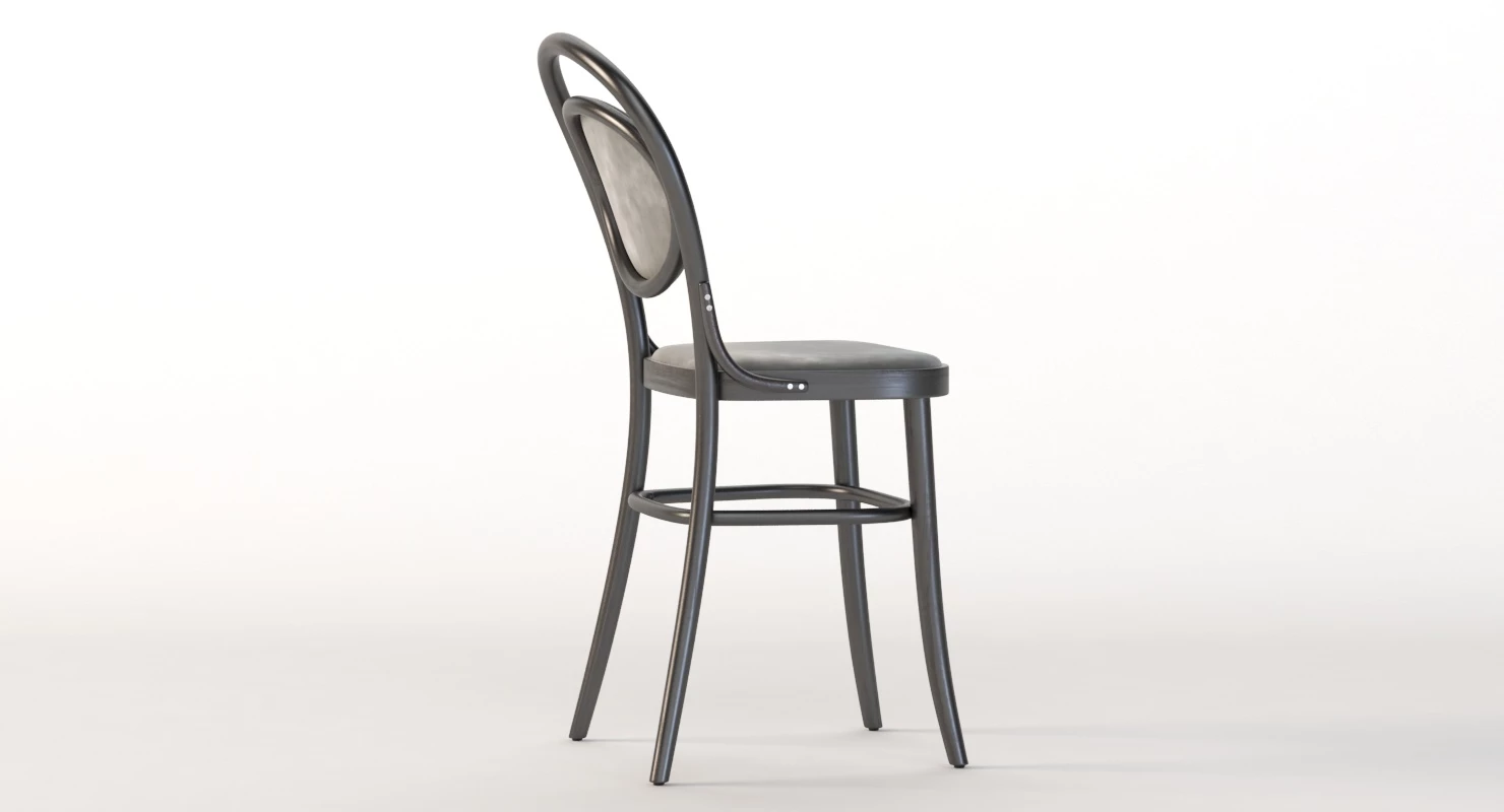 Michael Thonet 20 Era Commercial Bentwood Bar Chair 3D Model_010
