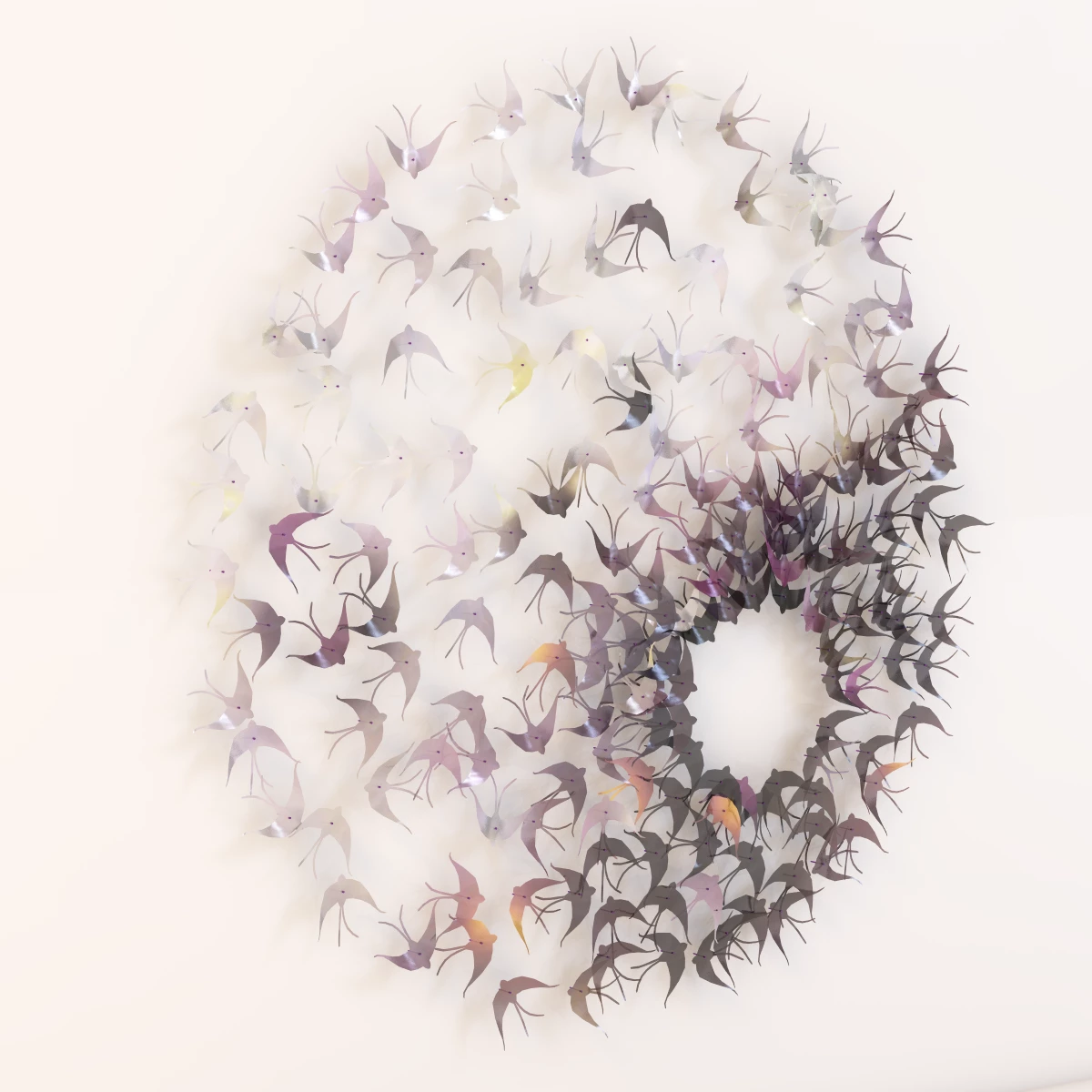 Michelle Mckinney Metal Bird Art 3D Model_01