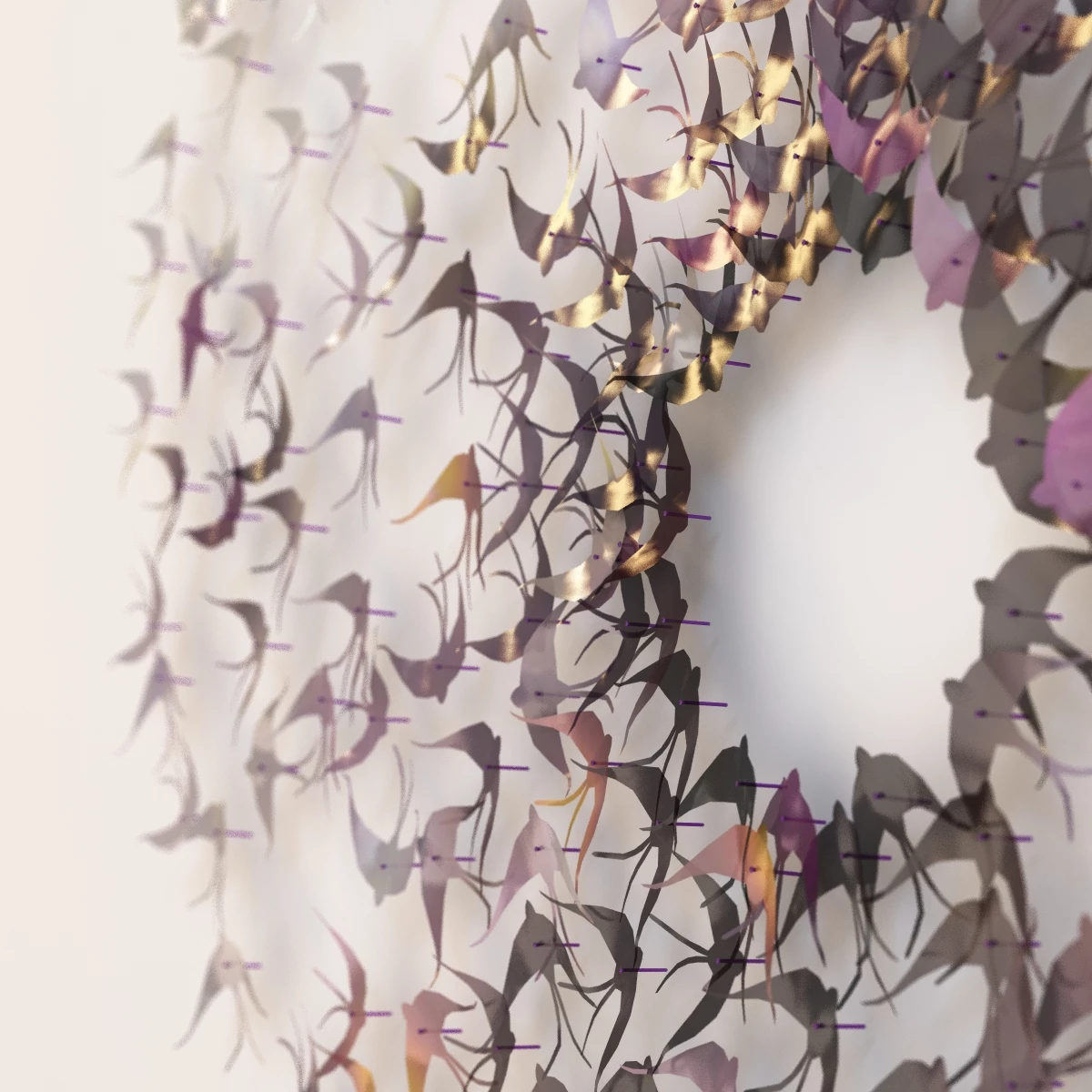 Michelle Mckinney Metal Bird Art 3D Model_05