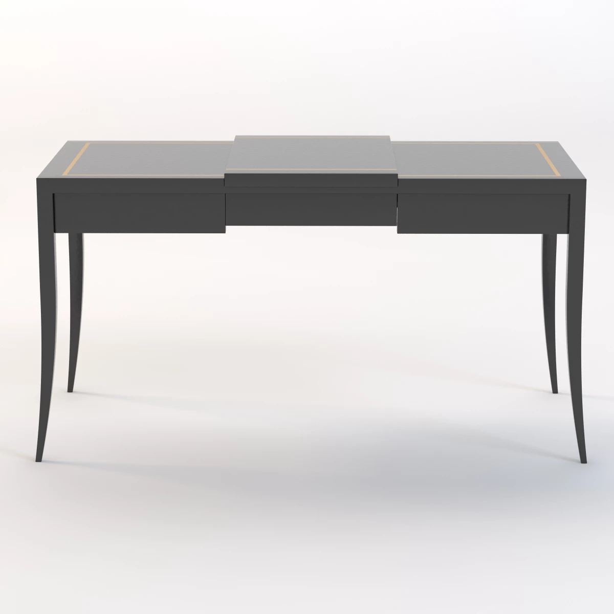 Mid-Century Vanity Table 3D Model_09