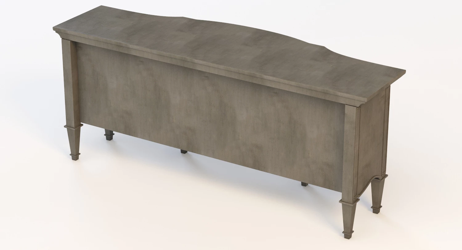 Mini Bar Credenza 3D Model_010