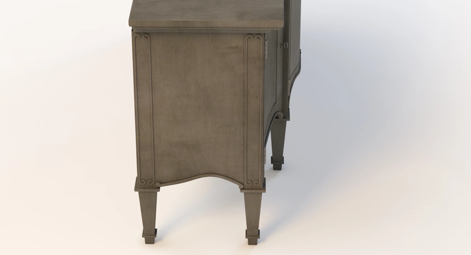 Mini Bar Credenza 3D Model_09